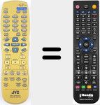 Replacement remote control for RM-SXV040E