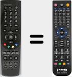 Replacement remote control for RM-108