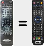 Replacement remote control for RRMCGA225AWSA