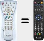 Replacement remote control for GA 323 WJSA (RRMCGA323WJSA)