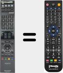 Replacement remote control for GA857WJSA (RRMCGA857WJSA)