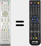 Replacement remote control for Eros (S2201DVT)