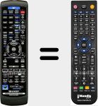 Replacement remote control for RRMCGA163AWSA