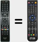 Replacement remote control for RC 4848 (23182810)