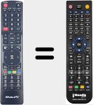 Replacement remote control for SLIMTV16DVD Ver. 3