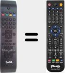 Replacement remote control for RC 3902 (20534071)