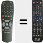 Replacement remote control for AA5900116A