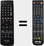Replacement remote control for 076B0RV011 (9JD076B0RV011)