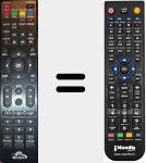 Replacement remote control for 2204DB
