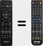 Replacement remote control for RC1205 (LCDTV32102)