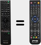Replacement remote control for RMT-D 246 P (148016911)