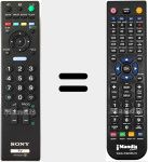 Replacement remote control for RM-ED 017 (148719231)