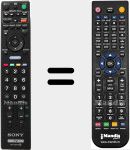 Replacement remote control for RM-ED 016 (148722811)