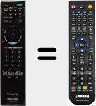 Replacement remote control for RM-ED 035 (148770011)