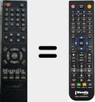 Replacement remote control for SV-120B