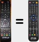 Replacement remote control for TDL15R4ST004
