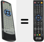 Replacement remote control for MPIX358HD