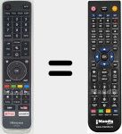 Replacement remote control for EN3D39 (T210143)