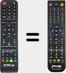 Replacement remote control for TDL19R4ST004