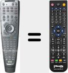 Replacement remote control for TVRC2