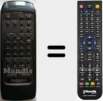 Replacement remote control for RAK-SU228WH