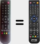 Replacement remote control for RC2000E01 (04TCLTEL0222)