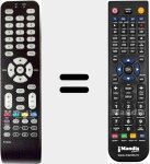 Replacement remote control for RC1994925 (04TCLTEL0203)