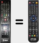 Replacement remote control for LTE2220S