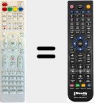 Replacement remote control for Tokai004