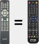 Replacement remote control for VIE001