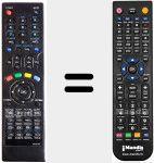 Replacement remote control for VU-DTV