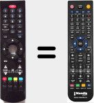 Replacement remote control for RC 1186 (30057573)