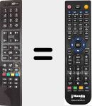 Replacement remote control for RC4845 (23057659)