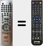 Replacement remote control for VIE002