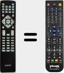 Replacement remote control for VU100