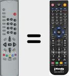 Replacement remote control for R9D187F