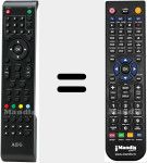 Replacement remote control for CTV2404
