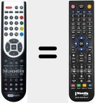 Replacement remote control for ALED