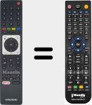 Replacement remote control for TS3-R5 NETFLIX (759551844400)