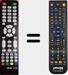 Replacement remote control for LUX 9032 (IDI32SHHPB01 (V.1))