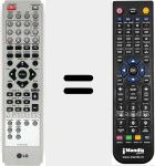 Replacement remote control for 6710CDAT05C