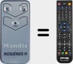 Replacement remote control for 49028897