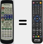 Replacement remote control for AXD7311