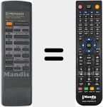 Replacement remote control for CU-DC021 (AXD1184)