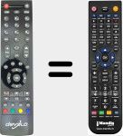 Replacement remote control for RC2711 (30072157)