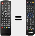 Replacement remote control for REMCON1035