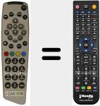 Replacement remote control for REMCON846
