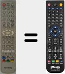 Replacement remote control for ANS005