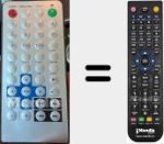 Replacement remote control for TME-M780