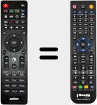 Replacement remote control for Aston002